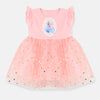 BXDN Aplic Frozen Pink Frock 10811