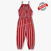B.X Three White Dark Red Jumpsuit 9710