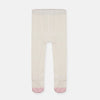 MS Pink Edges Off White Socks Legging 8289