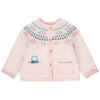 ORCH Double Layer Owl Pockets Baby Pink Cardigan 10893